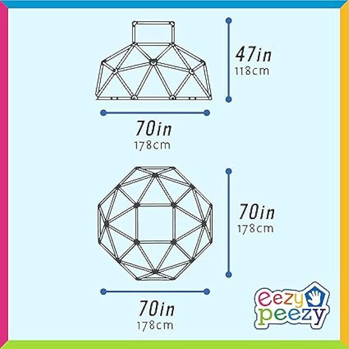 Eezy Peezy Monkey Bars Climbing Tower - Active Outdoor Fun for Kids Ages 3 to 8 Years Old, Green