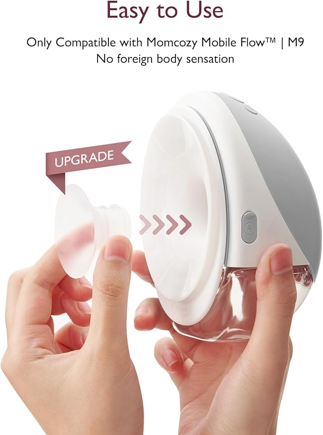 Momcozy Original Replacement Accessories for Upgraded Mobile Flow | Upgraded M9,Original Upgraded M9 Breastfeeding Parts, Inserts 15/17/19/21mm