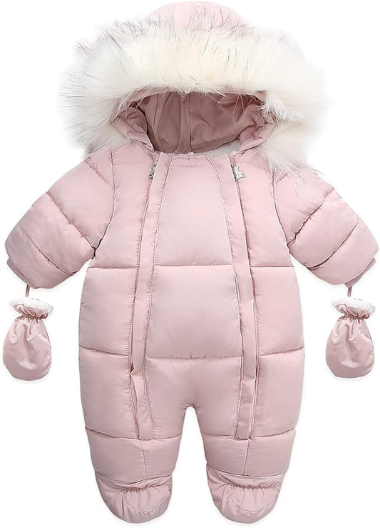 Baby Girl Winter Snowsuit Toddler Jacket Clothes For Boy Infant Jumpsuit Hoodied