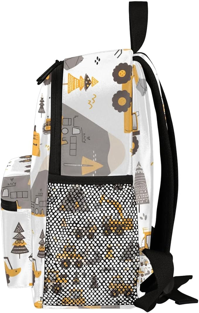 Toddler Backpack for Boys Girls - 12 Inch Cartoon Excavator Kids Backpack Preschool Kindergarten Backpack Lightweight Waterproof Schoolbag Book Bag for School