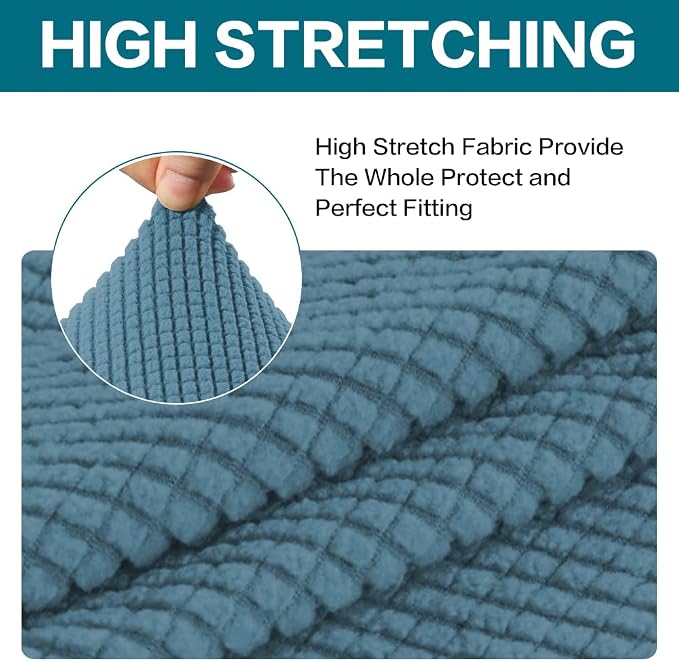Turquoize 2 Piece Chair Covers Chair Slipcovers - Image 5