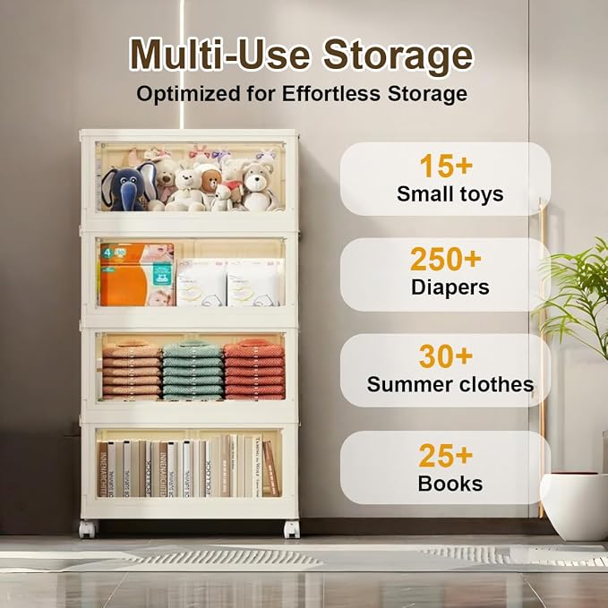 6-Tier Foldable Storage Cabinet - Image 6