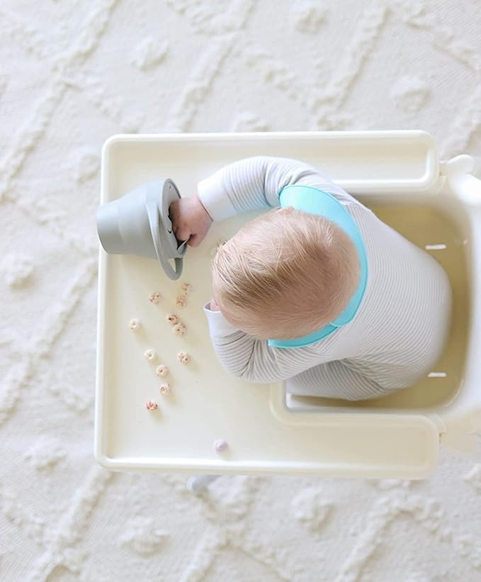 otterlove Collapsable Silicone Snack Container With Attachable Lid | 100% Pure LFGB Platinum Silicone with No Fillers | Snack Cup (2 Pack - Woodchuck & Sand)