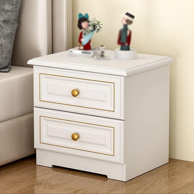Bedside Storage Table Light Luxury Solid Wood Bedside Table, Simple Home - Image 4
