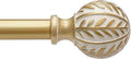QDWIS Gold Curtain Rods for Windows 28 to 48 inch, Rustic Decorative Drapery by Unknown