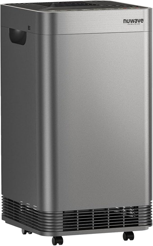 Nuwave Forever Plus Air Purifier for Home with Washable Filter, Massive Areas up to 3,210 Sq Ft, Never Replace Air Filter System, Zero Waste, Zero Filter Replacements, Smart WiFi, 18dB Ultra-Quiet