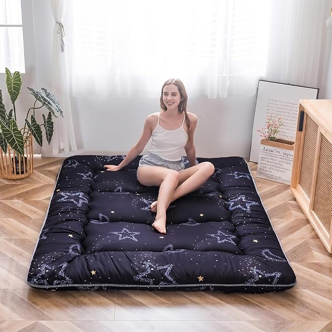 MAXYOYO Japanese Futon Mattress Floor Mattress Sleeping Pad Foldable Bed Roll - Image 3