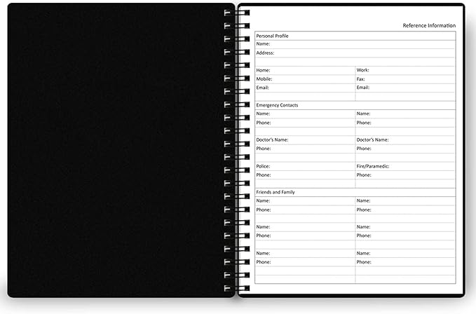 Undated Daily Planner - Undated Planner with Hourly Schedules, Action Items and Follow-up, A4 Daily Organizer Notebook to Increase Productivity, Appointment Book for Time Management, 8.5 × 11 Inch