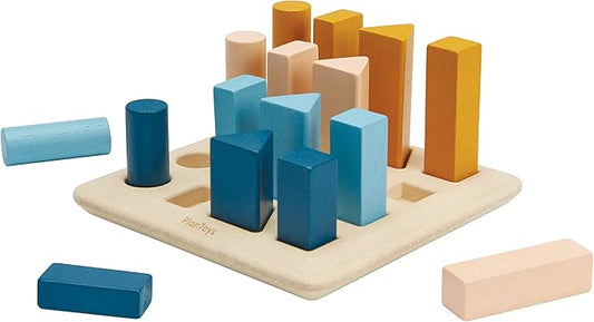 PlanToys Geometric Peg Board - Orchard Collection (5477)