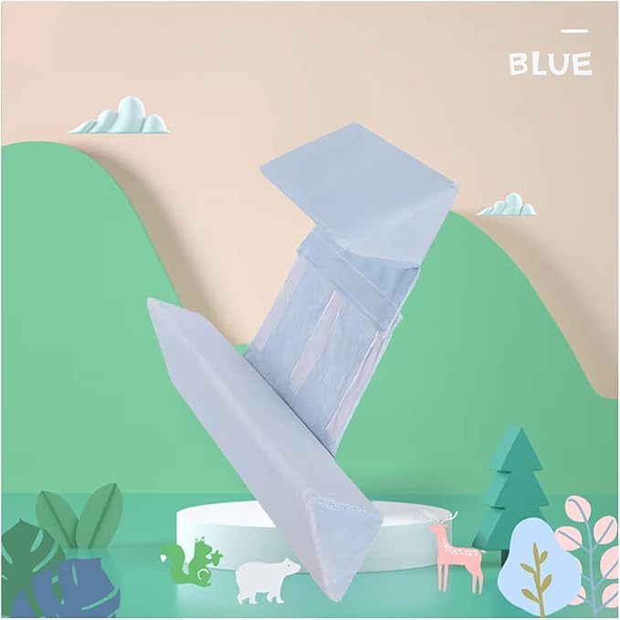 Baby Side Sleeper Weddge Breathable Pillow, Removable and Washable Breathable Bedding Set