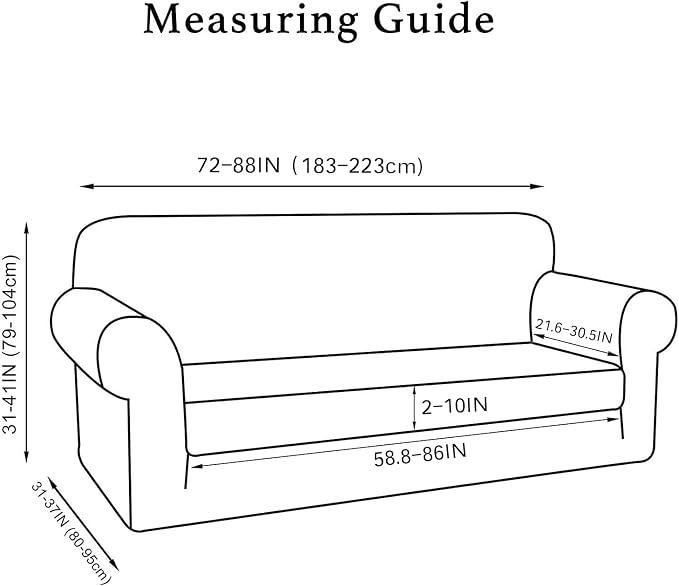 Turquoize Sofa Covers Washable 2 Piece Sofa Covers - Image 6
