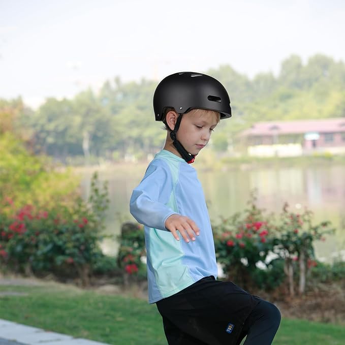 Skateboard Bike Helmet for Adults Women Men Youth Kids (2-3-5-8-14+ Years Boys Girls) - Lightweight Multi-Sport Adjustable Helmets for Bicycle Skateboard Scooter Skate Cycling