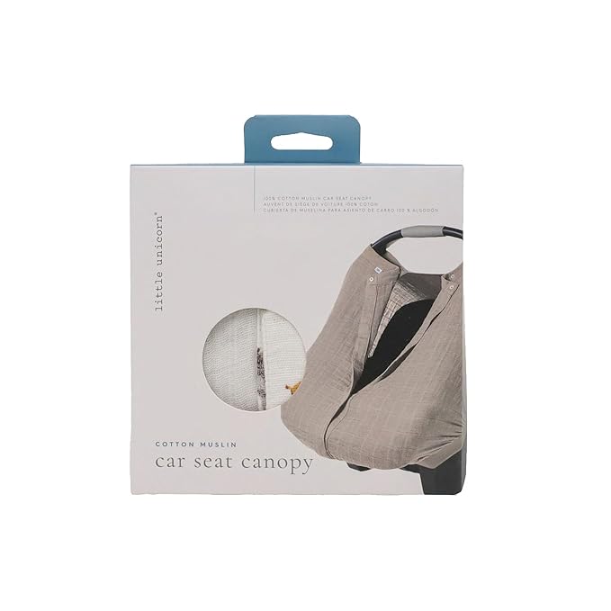 Little Unicorn Breathable Car Seat Canopy | Magnetic Closure Cover & Universal Fit | Protection & Privacy for Baby (Farmyard)