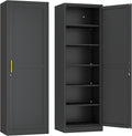 Ckzbx Metal Locker Tall Narrow Storage Cabinet, Gym Home Office, Entryway and by Ckzbx