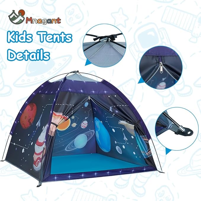 Space World Play Tent-Kids Galaxy Dome Playhouse for Boys and Girls Imaginative Play Popup Tent for Kids Indoor/Outdoor Fun,Perfect Kid’s Gift- 47" x 47" x 43"