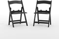 Flash Furniture Hercules Set of 2 Kids Black Resin Folding Chairs by FlashFurniture