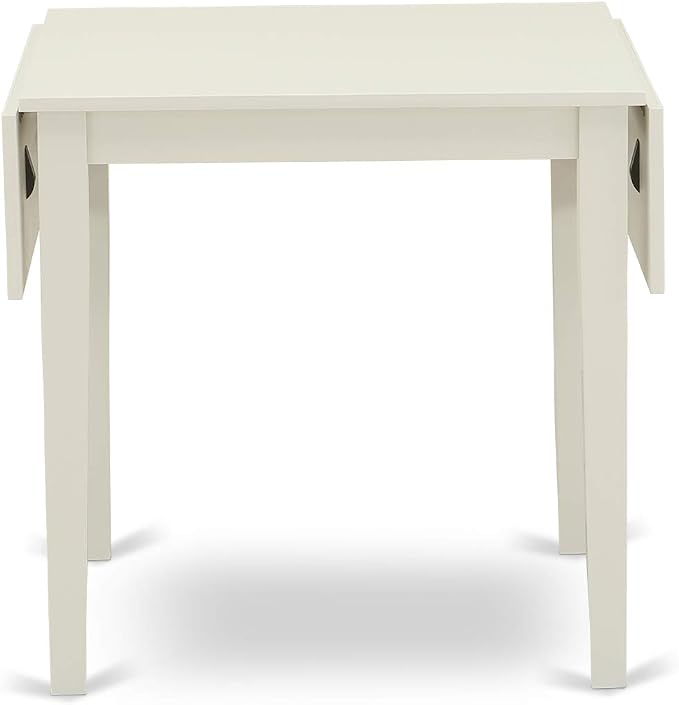 East West Furniture NDVA5-LWH-W 5 Piece Dining Table Set - Image 7