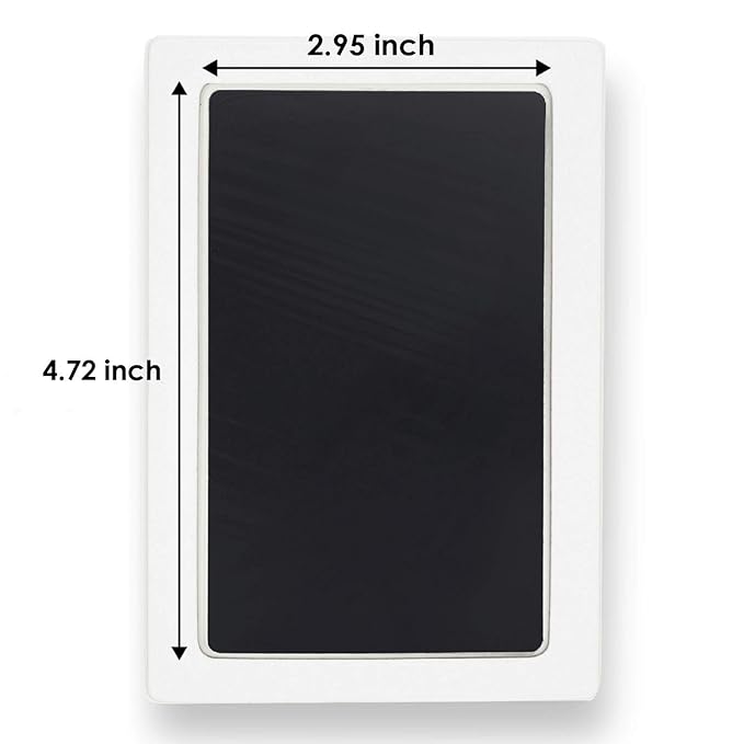 Large Clean Touch Ink Pad for Baby Handprints and Footprints – Inkless Infant Hand & Foot Stamp – Safe for Babies, Doesn’t Touch Skin – Perfect Family Memory or Gift, Black Print Kit by Tiny Gifts