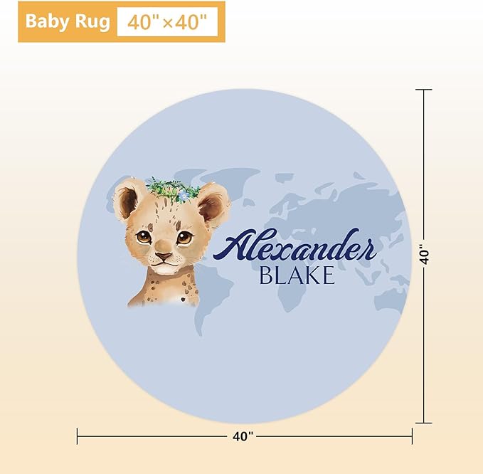 Personalized Baby Crib Bedding Set, 5 Pcs Custom Name Nursery Bedding Set, Deep Blue Leopard Baby Bedding Set for Boys, Double Layer Baby Crib Sets, Customized Gifts for Toddlers Kids Infants