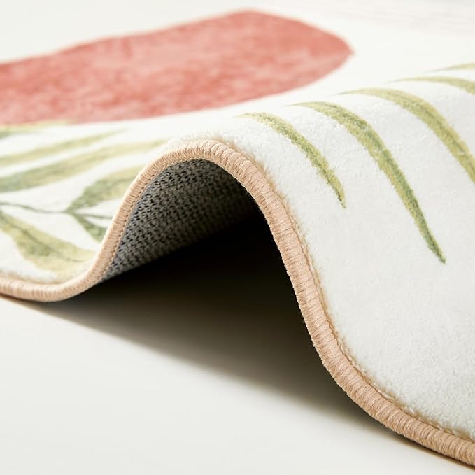 RoomTalks Boho Cute Bathroom Rugs Bath Mat Non Slip Washable, Modern Abstract - Image 6