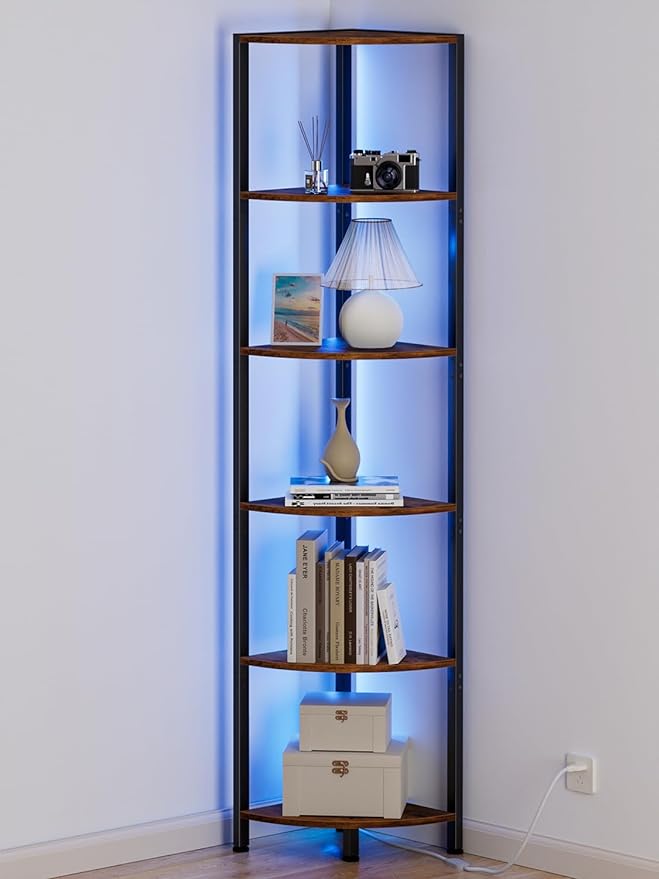 Furnulem 6 Tier Corner Shelf by Furnulem