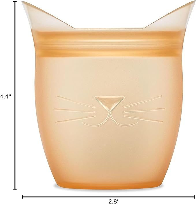 Zip Top Reusable 100% Silicone Baby + Kid Snack Containers- The only containers That Stand up, Stay Open and Zip Shut! No Lids! Made in The USA - Full Set of 4