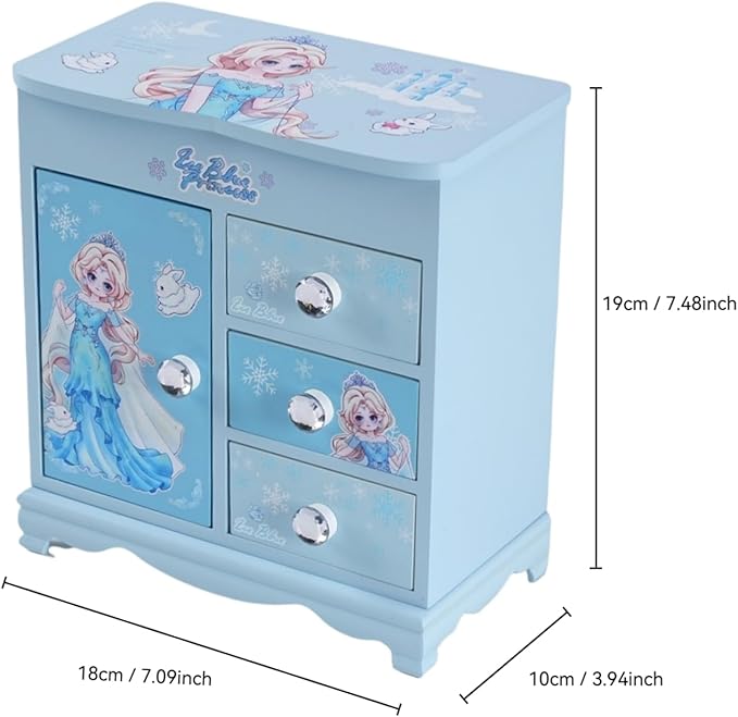 Music Jewelry Box for girls Pink Princess Castle girls jewelry box Little girl birthday christmas Gift kids jewelry box Organizer