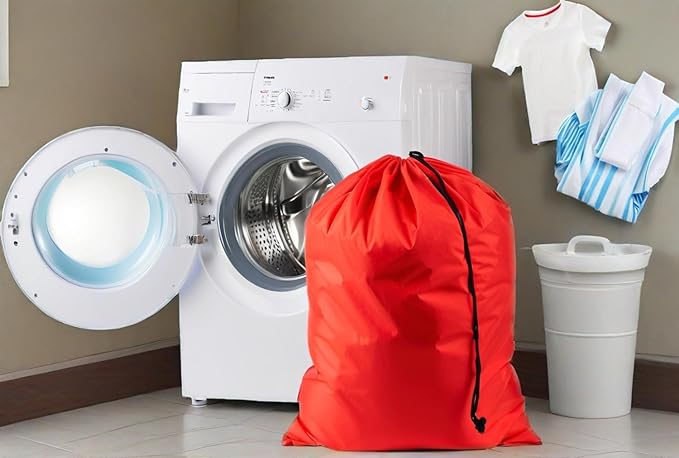 Extra Large Laundry Bag Travel Laundry Bags with Drawstring Closure, Large Dirty Clothes Bag 30"x40" Fit a Laundry Basket or Clothes Hamper for college, dorm and apartment dwellers 3 Pack Mixed Color