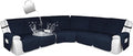 HDCAXKJ 100% Waterproof Reclining Sectional Couch Covers L Shape Recliner Sofa by HDCAXKJ