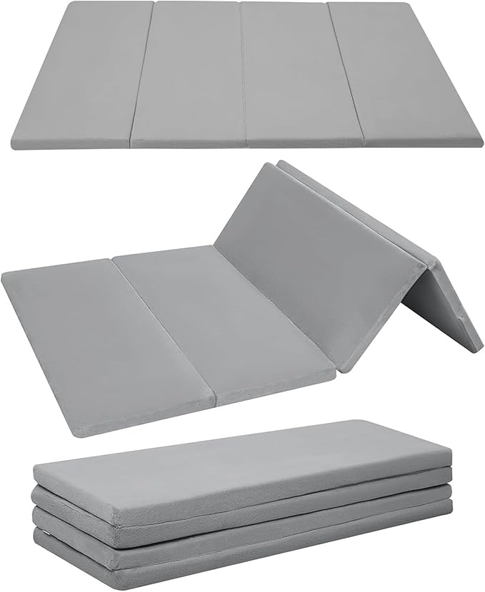 MeMoreCool Kids Floor Futon Mattress Large 6x4 FT, Thicken Foam Tatami Mattress for Children Play Area, Foldable Sleeping Pad Crawling Tatami Mat for Playroom