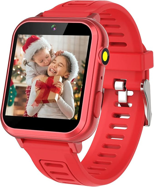 Smart Watch for Kids - Kids Smart Watch Girls Boys Gifts for 4-12 Years Old with 24 Games Camera Video Music Player Flashlight Alarm Clock Pedometer Birthday for Boys Girls Age 6 7 8 9