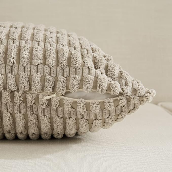 Fancy Homi 4 Packs Decorative Throw Pillow Covers - Image 3