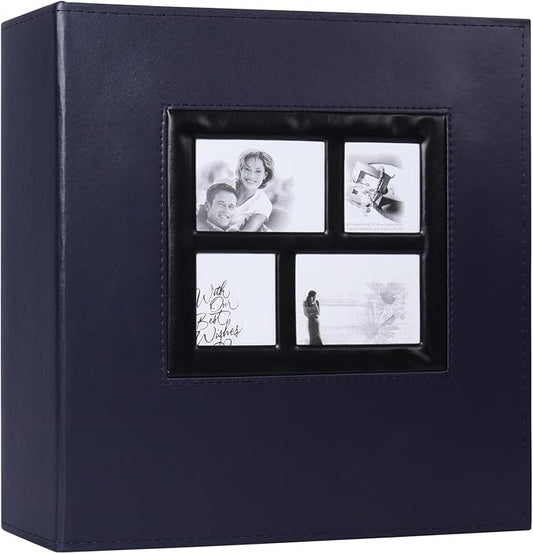 RECUTMS Photo Album 4x6 1000 Pockets Photos, Extra Large Capacity Family Wedding Picture Albums Holds 1000 Horizontal and Vertical Photos (Blue)