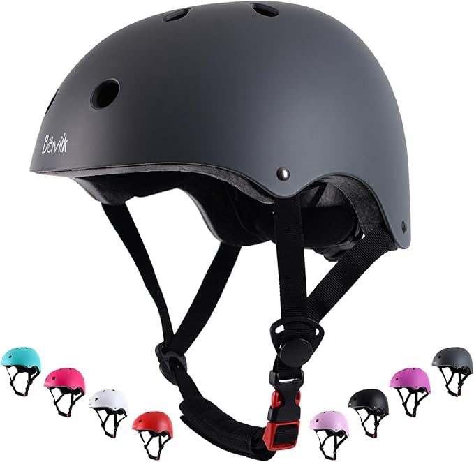 Kids Bike Helmet,Boys Girls Helmet Multi-Sport Helmet for Skateboard Roller Inline Skating Bicycle Scooter 3 Sizes
