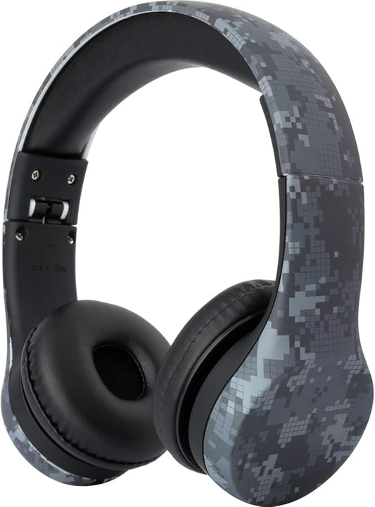 Snug Play+ Kids Headphones – Volume Limited 93dB for Safe Listening – Foldable, Durable Headphones for Toddlers, Boys & Girls – Tangle-Free Cord – Ideal for Travel, School, Tablets - Black Digi Camo