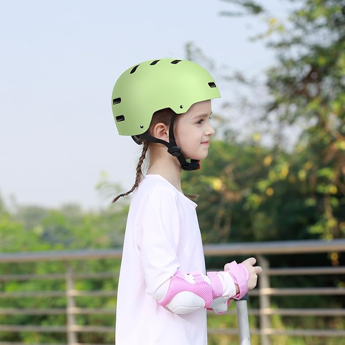 Skateboard Bike Helmet for Adults Women Men Youth Kids (2-3-5-8-14+ Years Boys Girls) - Lightweight Multi-Sport Adjustable Helmets for Bicycle Skateboard Scooter Skate Cycling