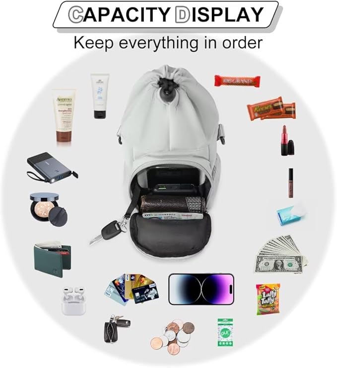 Water Bottle Holder with Strap, 4 Big Pockets with Compartment, 24oz/32oz/40oz Crossbody Water Bottle Carrier Bag