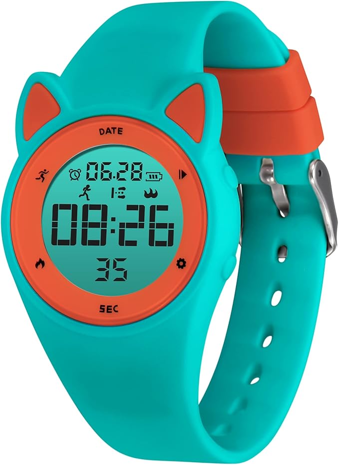 Kids Watches for Girls Boys Digital Sport Watch with Step Counter Pedometer Vibration Alarm Clock, No App Waterproof Fitness Tracker Kids Watch Boys Girls Teens Students Ages 5-16