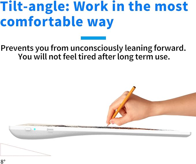 A4 Rechargeable Light Pad with Carry Bag, KOBAIBAN Wireless Magnetic Tracing Light Box, 5-Level Brightness LED Light Board, Cordless Battery Powered Light Drawing Table for DIY Diamond Painting(White)