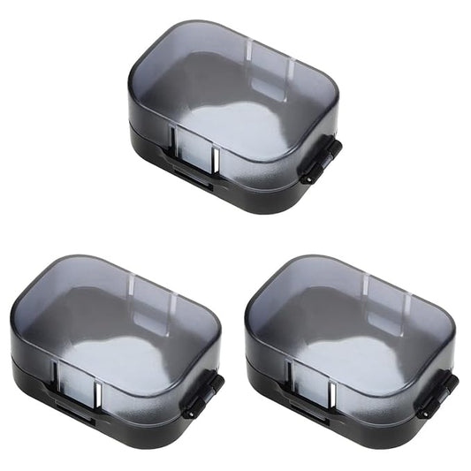 Garneck 3 Pcs Door Knob Safety Cover for Kids Toddler- Plastic Child Proof Deadbolt Protector Reusable Anti-Lock Door Lock Covers for Baby, Easy to Install