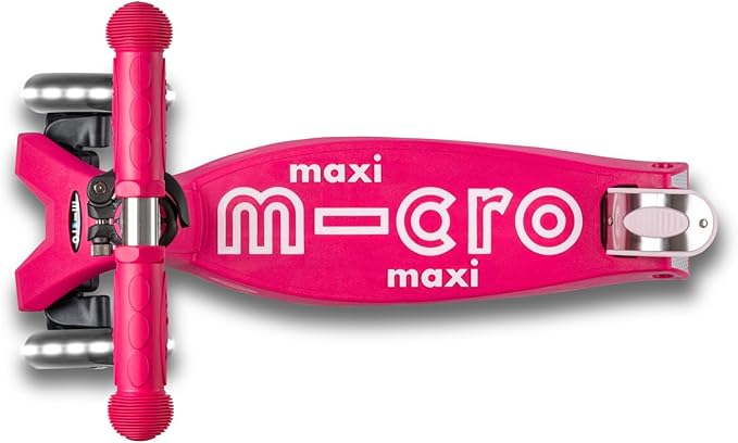 Micro Kickboard - Maxi Deluxe LED - Three Wheeled, Lean-to-Steer Swiss-Designed Micro Scooter for Kids with Motion-Activated Light-Up Wheels for Ages 5-12 …