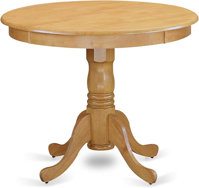East West Furniture ANVA5-OAK-C 5 Piece Dining Room Furniture Set Includes a - Image 4