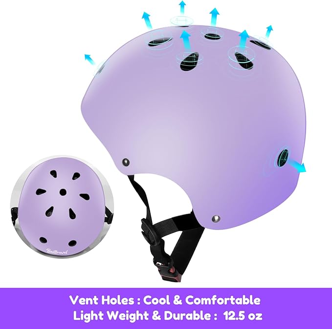 Kids Helmet, Toddler Adjustable Kids Ages 3-8 Years Old Boys Girls Multi-Sports Safety