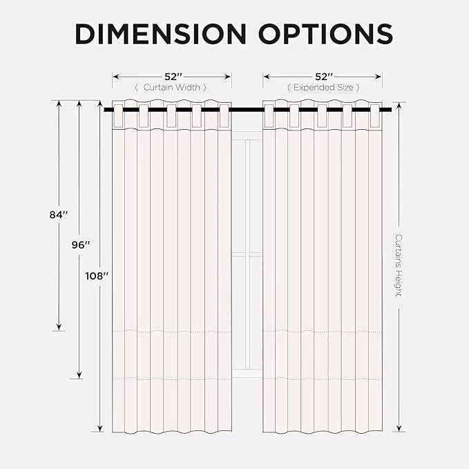 Joydeco Blackout Curtains 84 Inch Long for Bedroom, Thermal Insulated Black Out Curtains 2 Panels Set, Room Darkening Drapes for Living Room Window (W52 x L84 Inch, Burgundy Red)