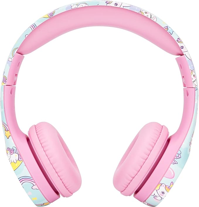 Snug Play+ Kids Headphones – Volume Limited 93dB for Safe Listening – Foldable, Durable Headphones for Toddlers, Boys & Girls – Tangle-Free Cord – Ideal for Travel, School, Tablets - Unicorns