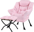 Tiita Lazy Chair with Ottoman, Comfy Leisure Sofa Armchair with Ottoman by TiitaHome