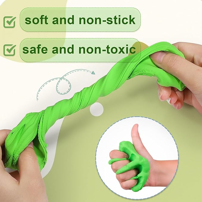 Air Dry Clay for Kids, 92 Colors Magic Modeling Clay, Children's DIY Model Kit, Ultra Light, Soft & Non-Sticky, Great Birthday&Christmas Gift for Age 3-12 Years Old Years Girls & Boys Kids