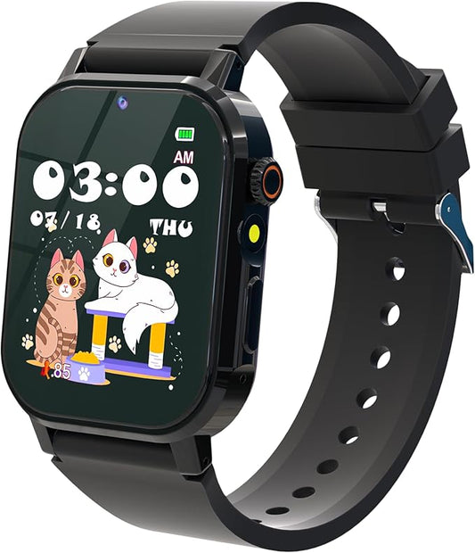 Kids Watch Boys with 32 Games Toys for Ages 5-12 Smart Watch for Kids with HD Touch Screen Video Camera Music Player Pedometer Learn Cards Audiobook, 10 9 8 7 6 5 Year Old Boys Birthday Gifts