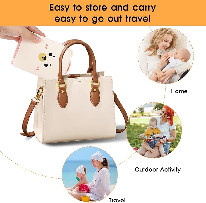 Portable Baby Bottle Brush Set - 7 in 1 Baby Bottle Cleaner Kit, Baby Travel Essential Bottle Washing Kit with Silicone Bottle Brush, Nipple Brush, Straw Brush, Drying Rack for Home and Travel (Pink)