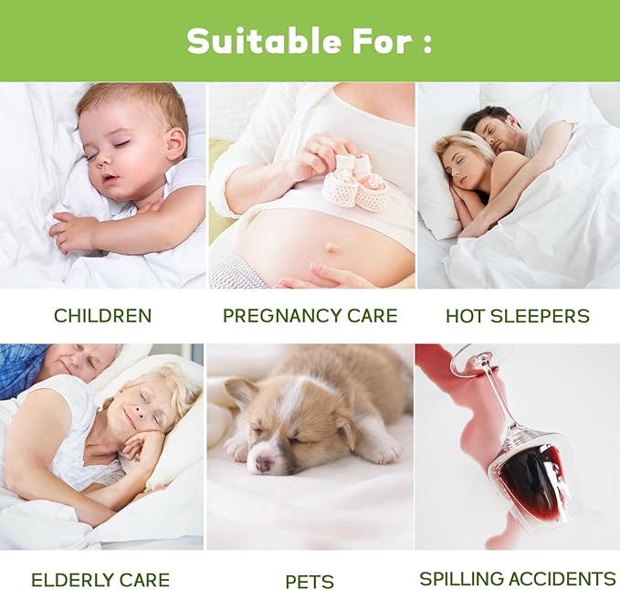 Premium Tencel King Mattress Protector in White, Natural and Skin Soft, Enjoy Our Waterproof Mattress Cover Fitted with A Deep Pocket, Hypoallergenic, Breathable, Noiseless and Absorbent